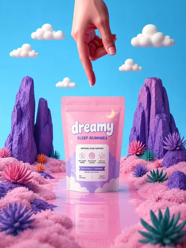 Маркетингов банер Dreamy Sleep Gummies